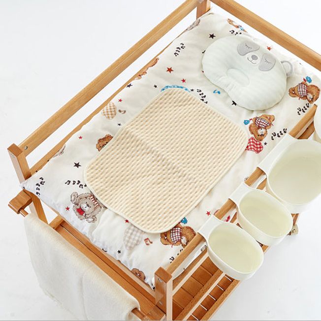 Solid Wood Baby Changing Table Modern Flat Top Changing Table