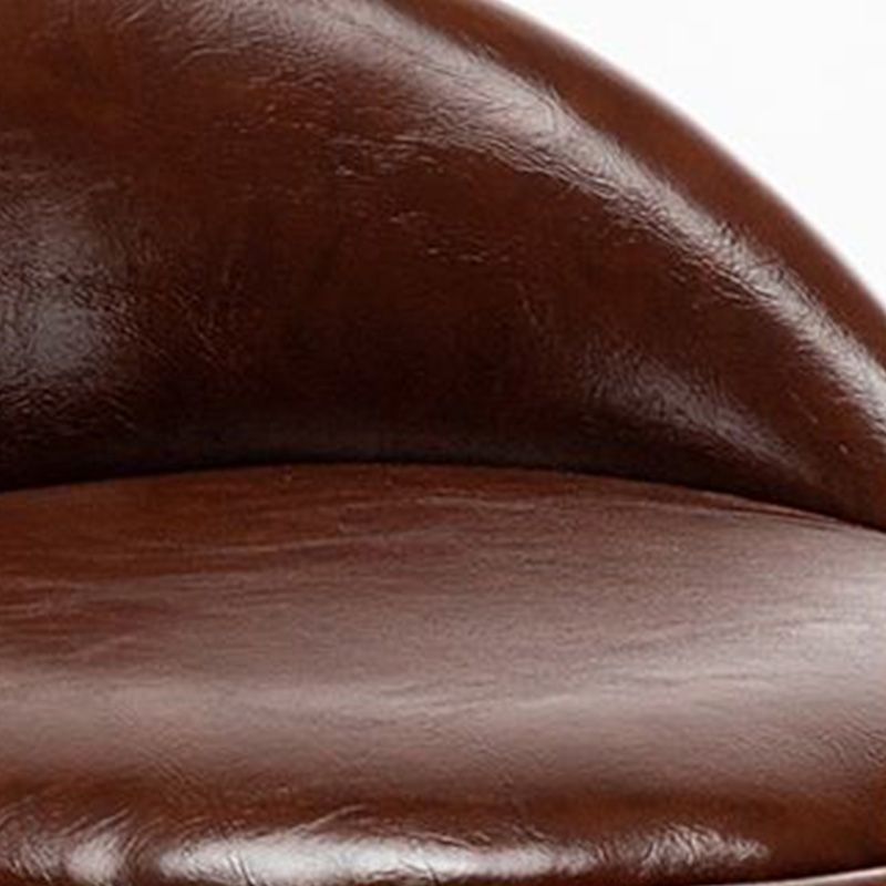 Nordic Armless Backrest Counter Stool Rubber Wood Bar Stool with Pedal