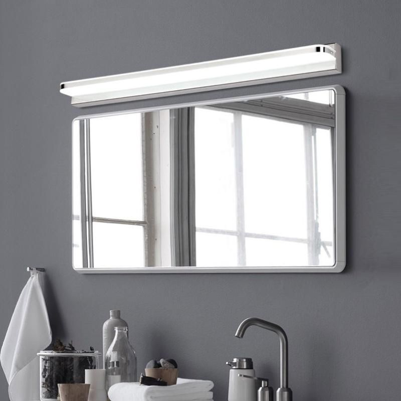 Luz de tocador LED moderno Simple Long Forma de forma frontal de forma frontal para el baño
