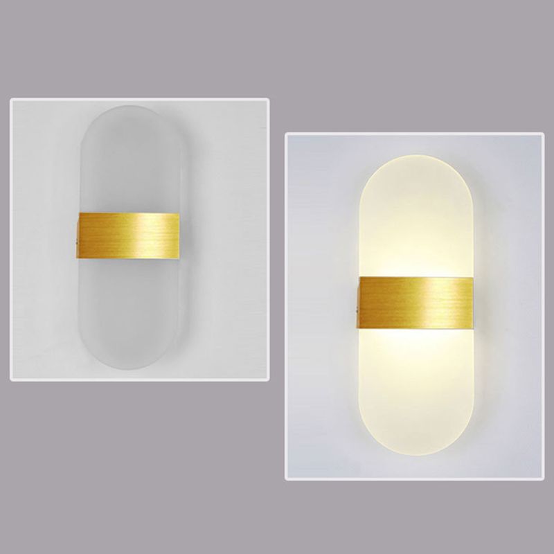 Contemporary Geometric Wall Mounted Lights Acrylic Flush Mount Wall Sconce for Bedside