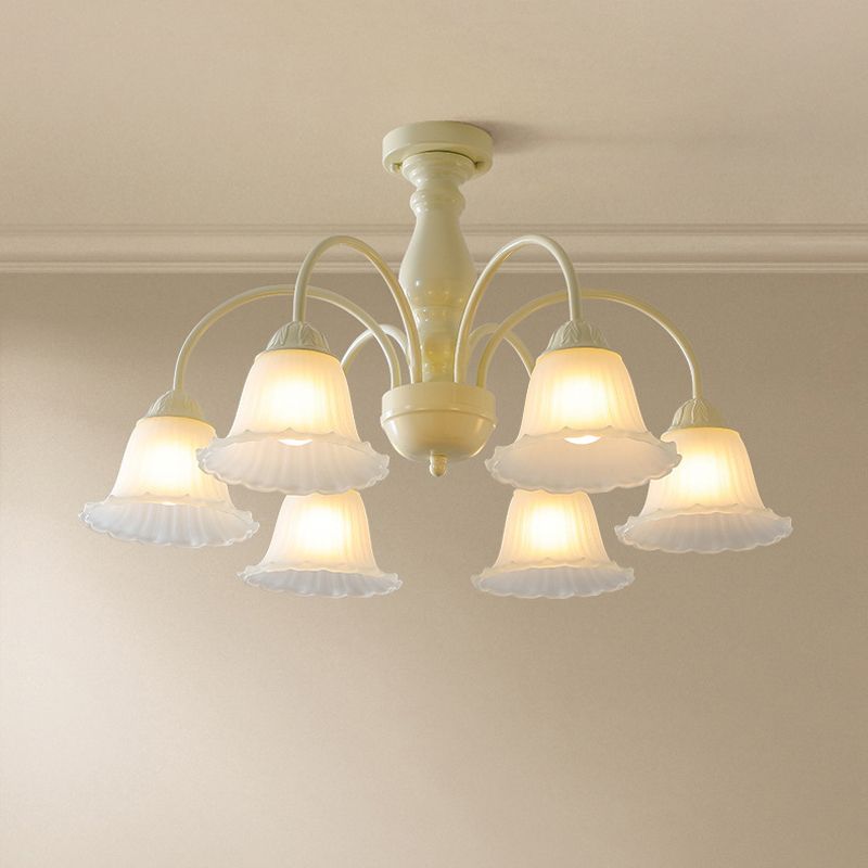 Modern Ceiling Lamp Creative Glass Shade Flush Mount Lighting Fixture for Bedroom