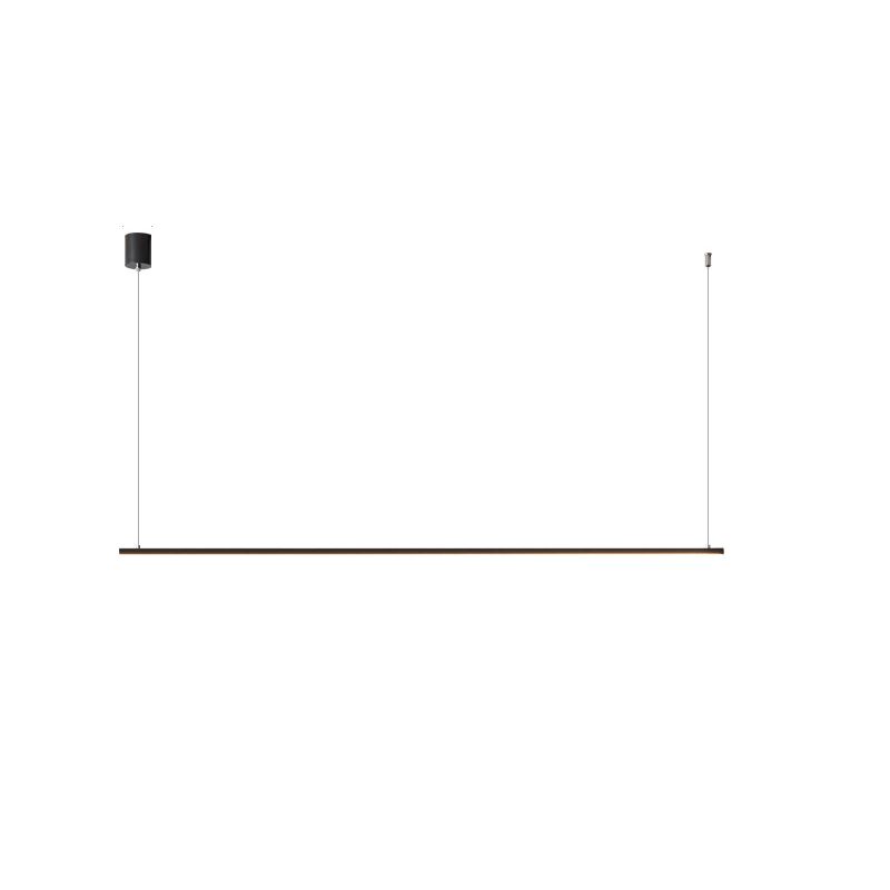 Linear Shape Island Pendant Light Contemporary Style Metal 1 Light Hanging Island Light