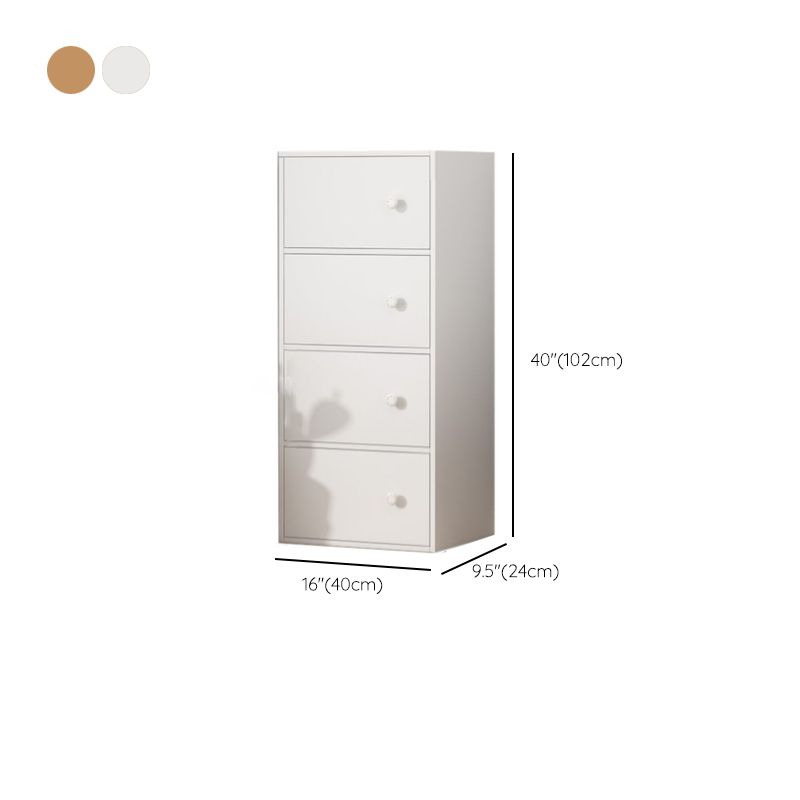 Modern Rectangle Chest Bar Pulls Storage Cabinet with Drawer