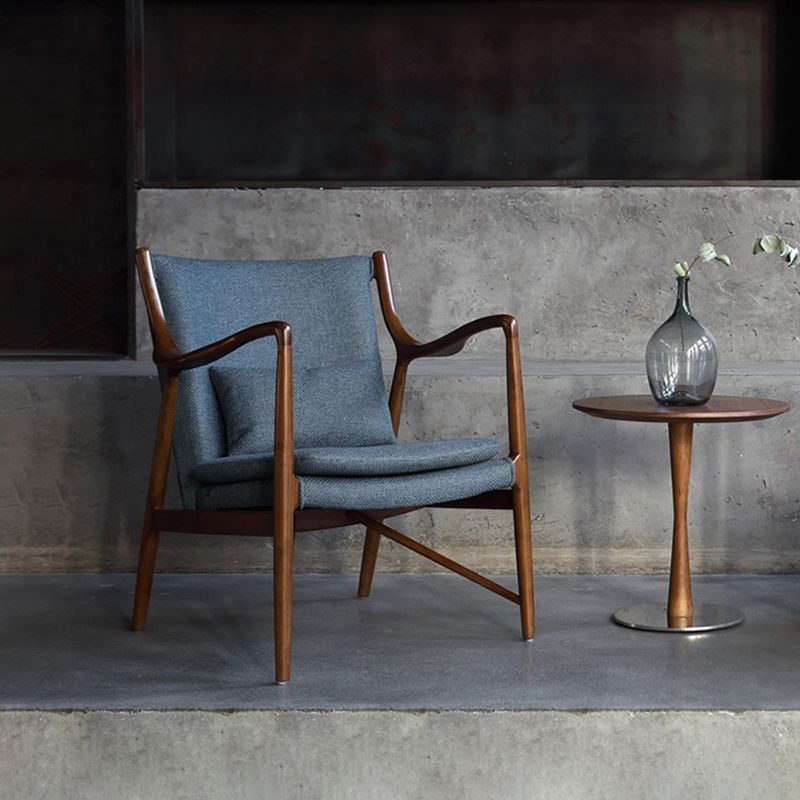 Arms Included Fixed Back Armchair Living Room Chair with Cushion