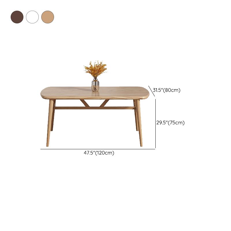 Modern Style Wood Dining Table 4 Legs Dining Table for Dining Room