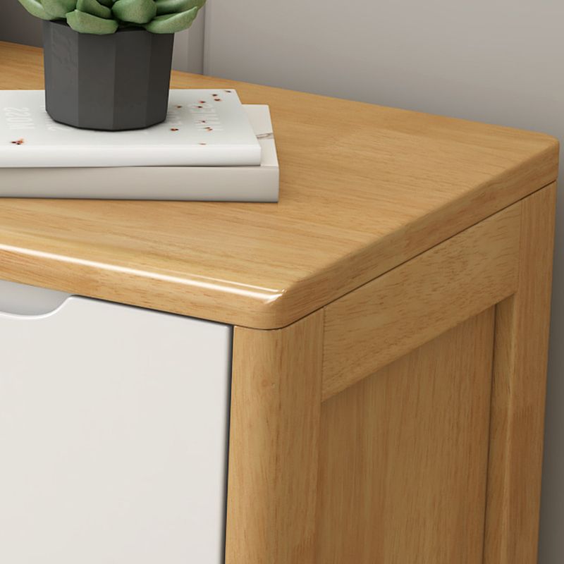 16" W Solid Wood Storage Chest Dresser Modern Storage Chest with Drawers