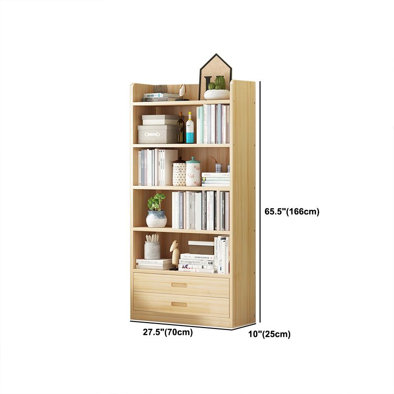 Wooden Shelf Bookcase Contemporary Book Shelf for Studying Room