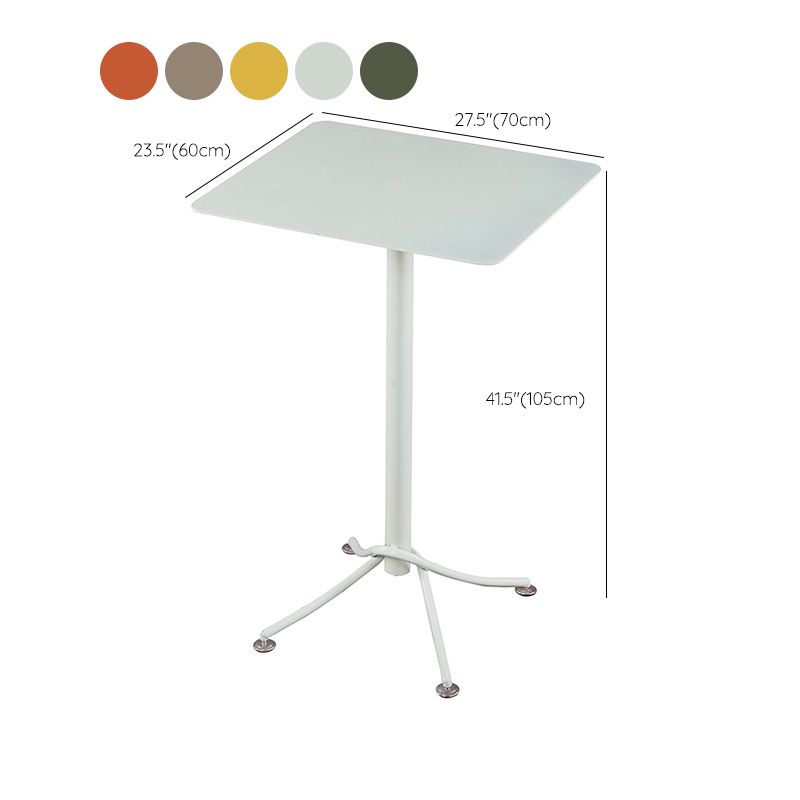 Industrial Outdoor Bar Height Table Metal Bar Table with Pedestal