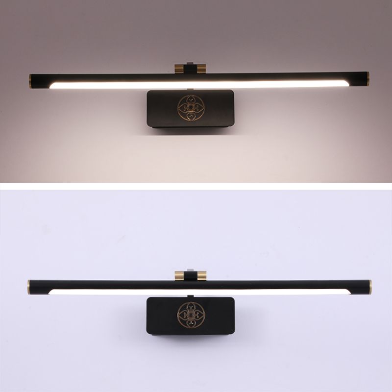 Moderne minimalistische stijl buizen muur gemonteerd ijdelheid lichten metaal 1 licht ijdelheid verlichting ideeën voor badkamer