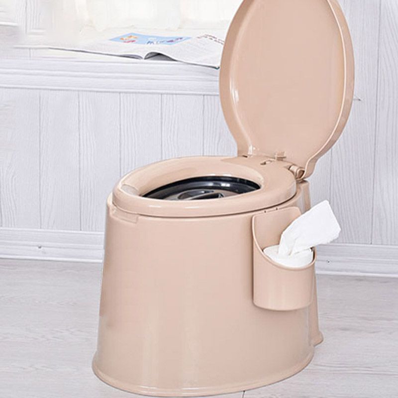 Modern Plastic Toilet Floor Mounted Toilet Bowl with Slow Close Seat for Washroom