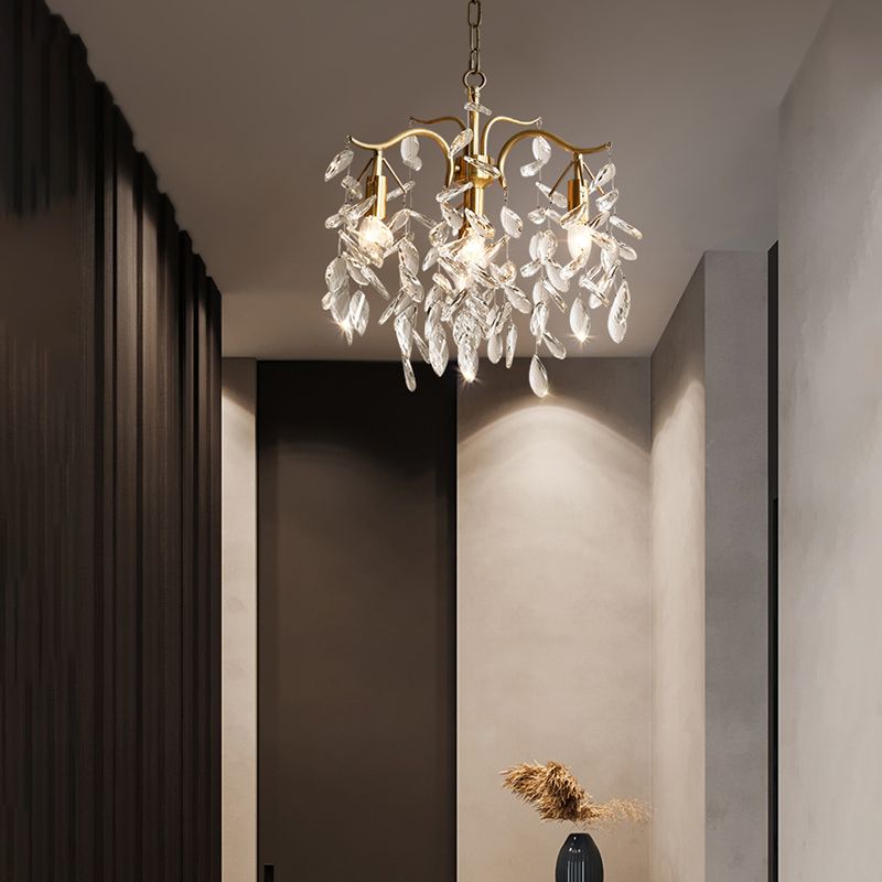 American Branch Chandelier Crystal Multi Light Hanging Light for Bedroom