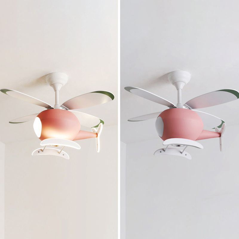 Metal Ceiling Fan Lighting Modern Style Multi Light Ceiling Fan Lamp for Living Room