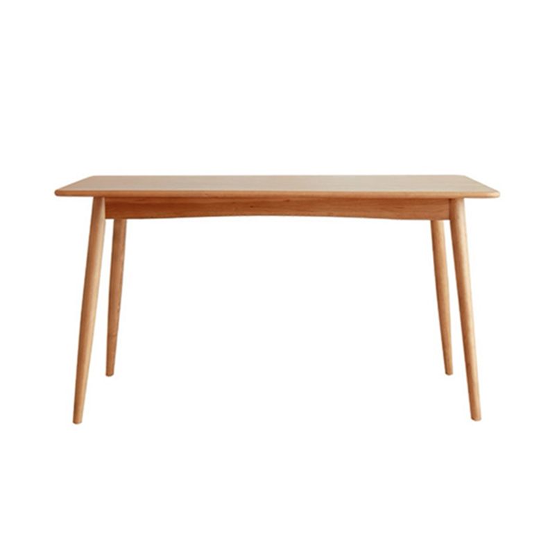 Solid Wood Industrial Dining Table Rectangle Standard Dining Table for Kitchen