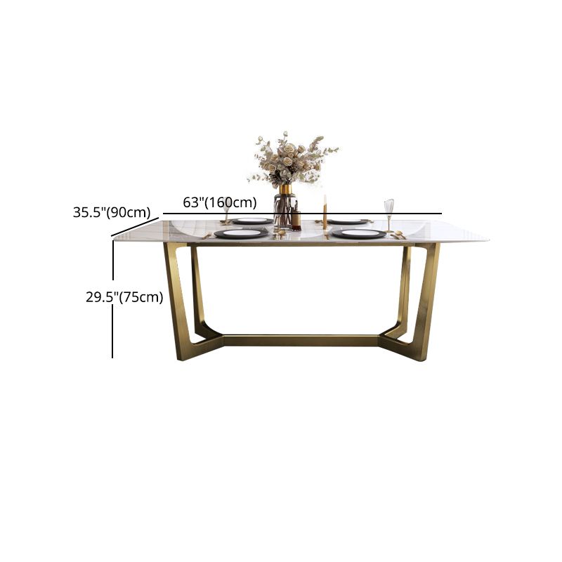 Luxe 1/2/5/6/7 stukken Dinerset met stenen rechthoekige tafel en stoelen dinette set
