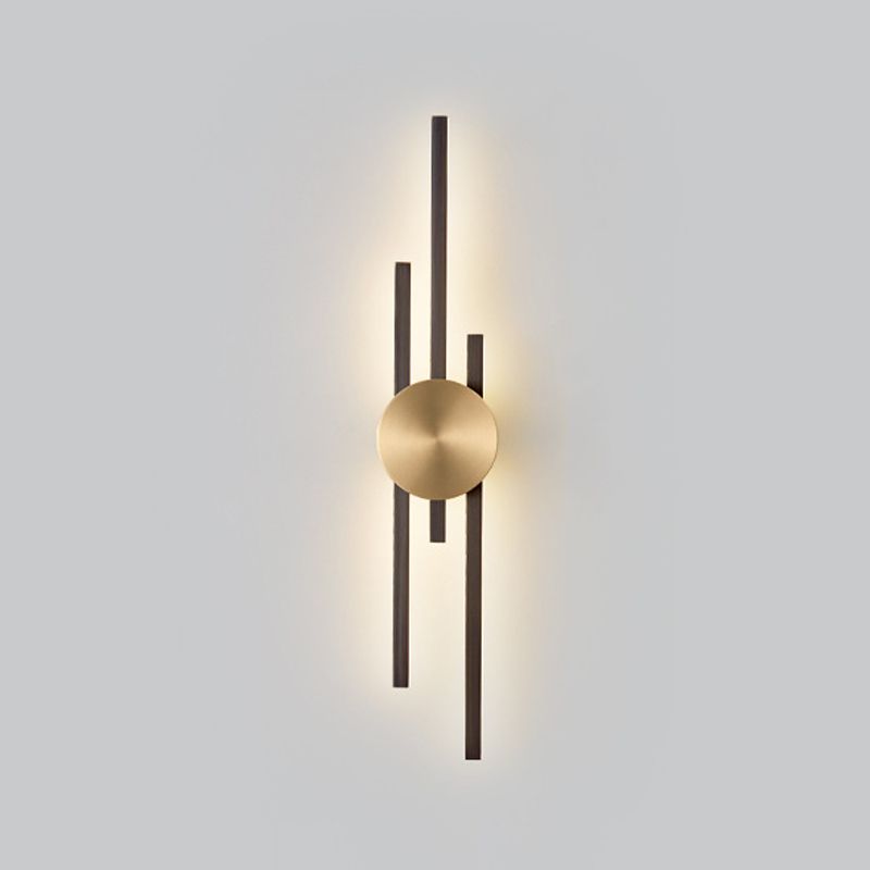 Multi Lights Linear Wall Lighting Fixtures Modern Style Metal Wall Mounted Lights