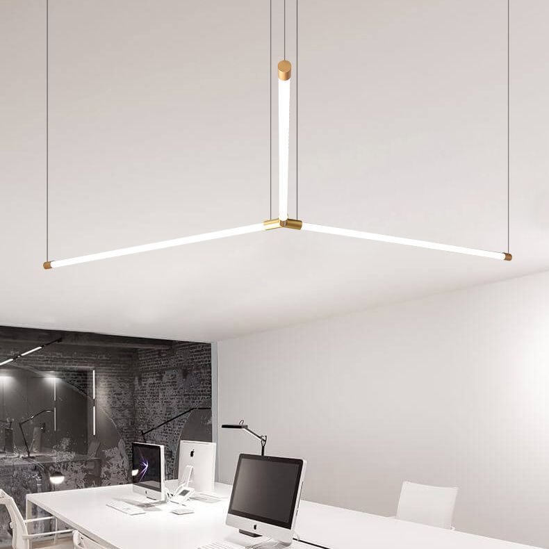 Linear Island Lighting Island Light Fixture Modern Pendant Light Acrylic