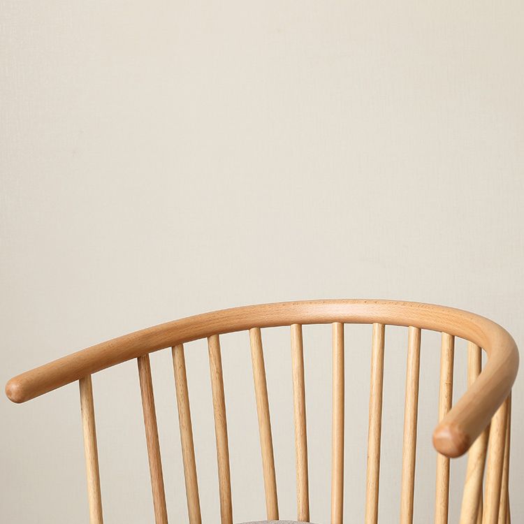Minimalist Wooden Base Indoor Chair 21''Wide Winsor Chair with 4 Legs for Restaurant