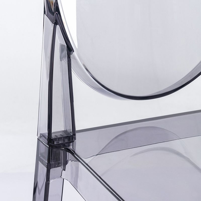 Modern Style Plastic Counter Stool Footrest Furniture in Matte Finish for Indoor