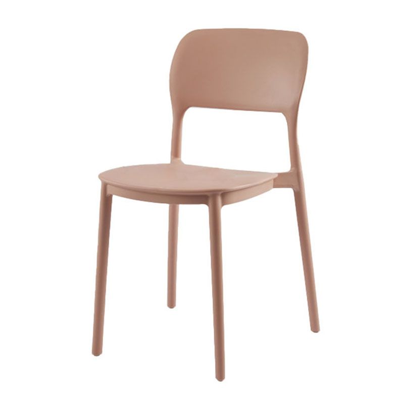 Sillas de comedor de estilo moderno, cocina de plástico, silla lateral sin brazos