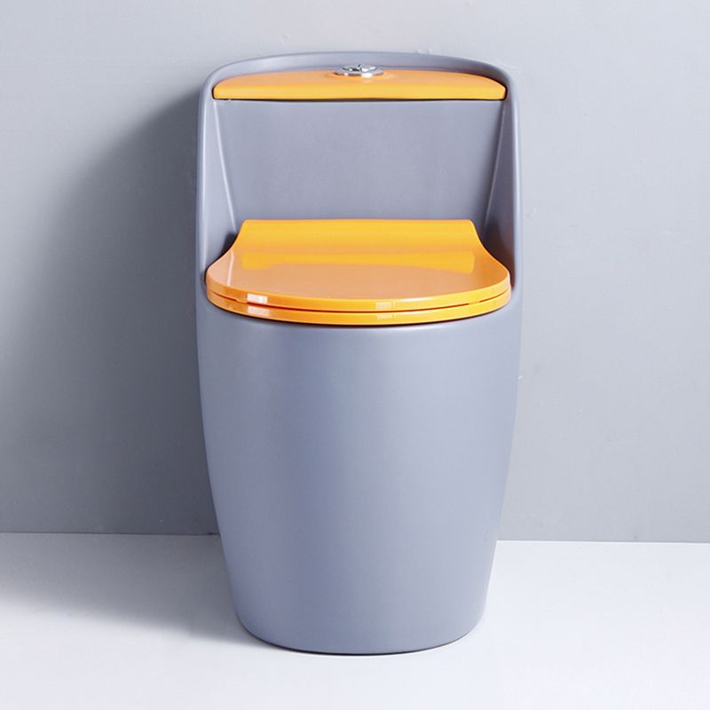 Contemporary Floor Mount Flush Toilet Siphon Jet Ceramic Urine Toilet for Bathroom