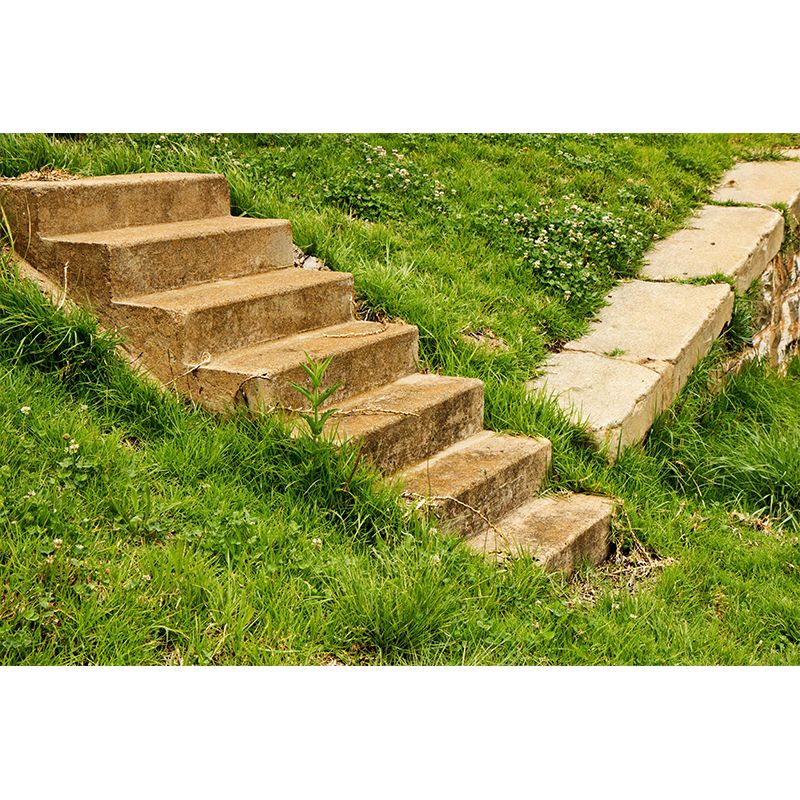 Contemporary Style Stairs Mural Wallpaper Stain Resistant for Adult Room