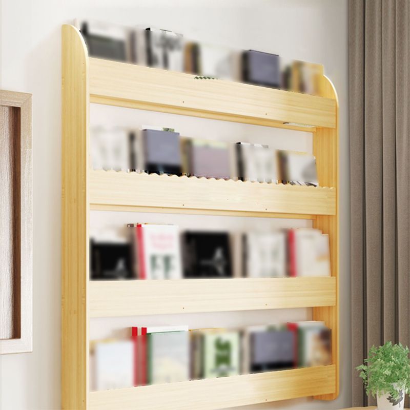 1/2/3/4-Shelf Modern Wall Unit Bookshelf Natural Pine Wood Bookshelf