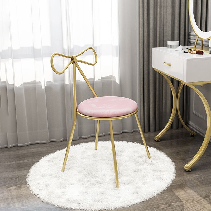 Faux Leather Side Chair Nordic Design Open Back Dining Side Chair