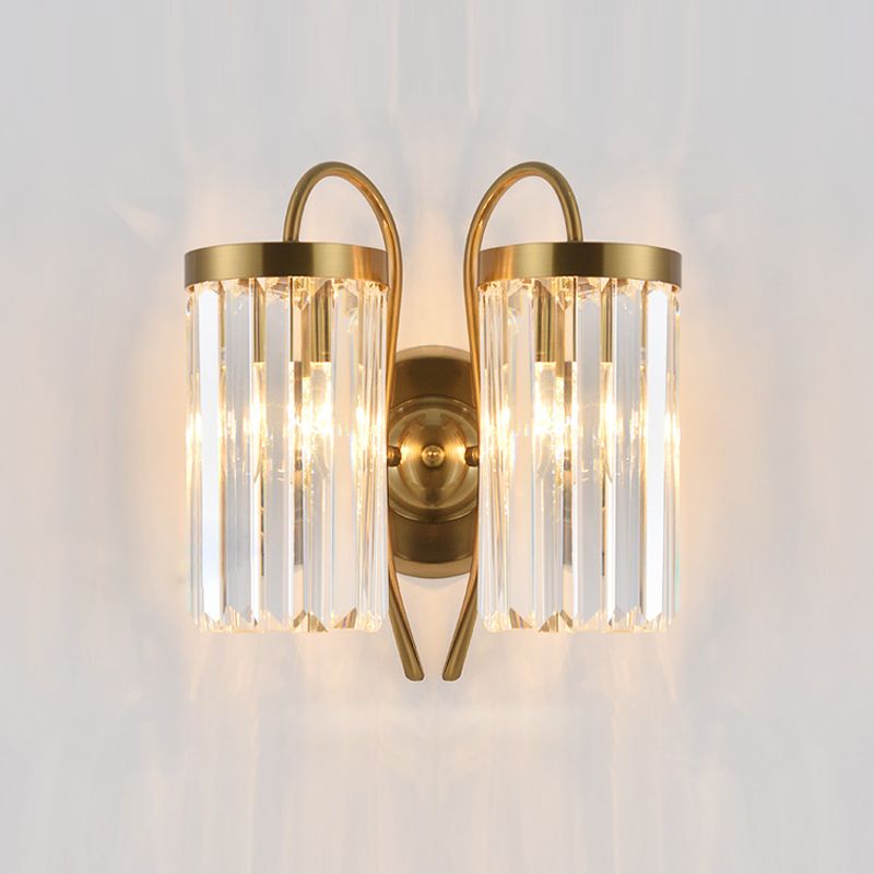 Luz de pared de estilo moderno Diclas de pared de sombra de cristal creativa para dormitorio para dormitorio