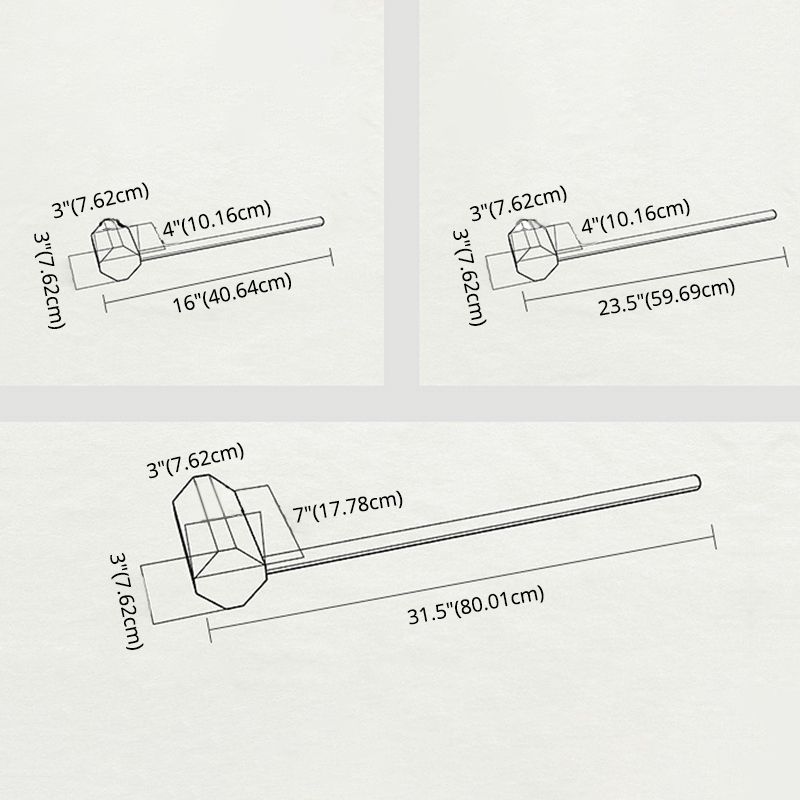 Lampade per pareti di vanità lineare moderne Sconce da vanità in metallo