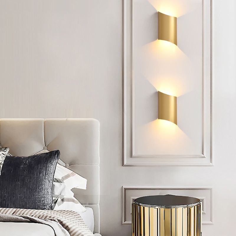 Modern Arc Shape Sconce Light Postmodern Luxury Wall Lamp for Living Room Bedroom