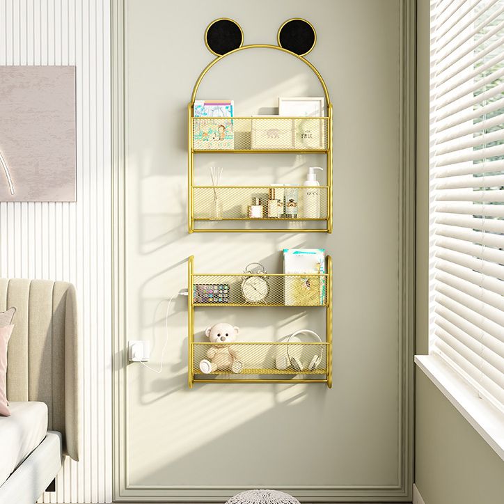 Wall Mounted Bookcase Scandinavian Style Bookshelf for Home Office Study Room