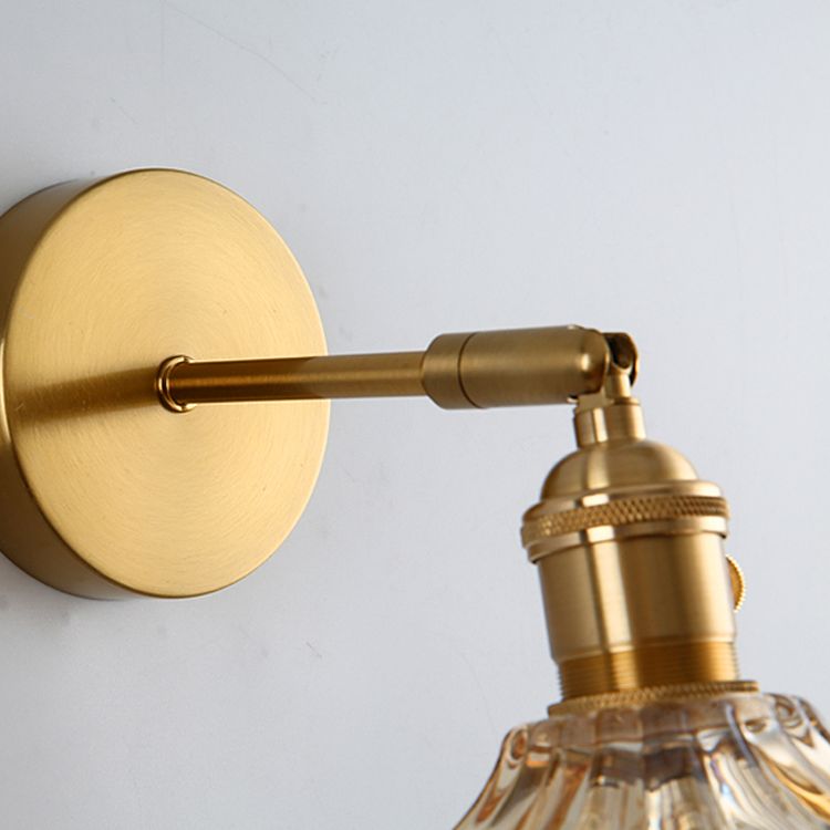 Armed Vanity Wall Lights Modern Nordic Style Glass Single Vanity Lamp