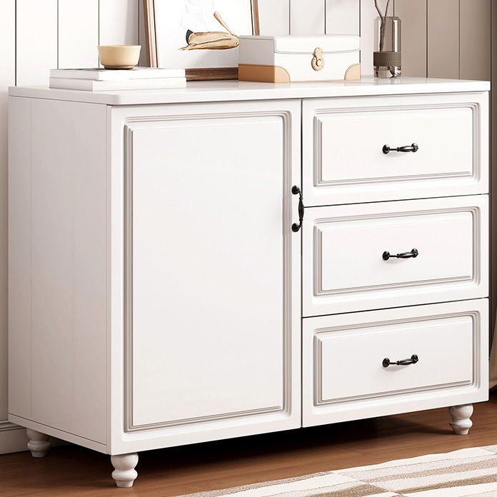 Modern Storage Cabinet Solid Wood Cabinet with Drawer for Home