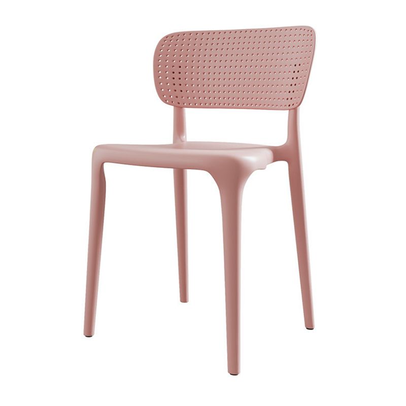 Silla lateral plástica contemporánea del restaurante con parte posterior abierta del final mate que cena la silla