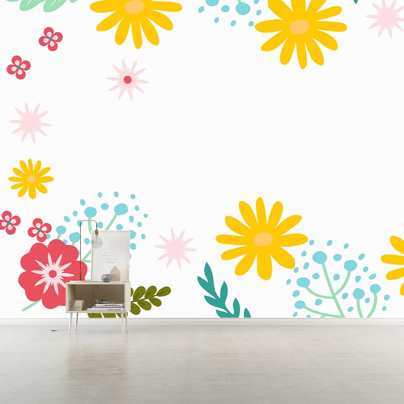 Tropical Plants Wall Mural Wallpaper Decorative Eco-friendly for Bedroom