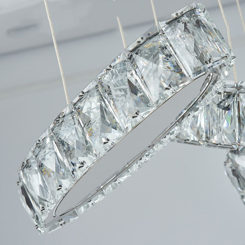 Luces colgantes contemporáneos accesorios de colgantes lineales Cristal para la isla de cocina
