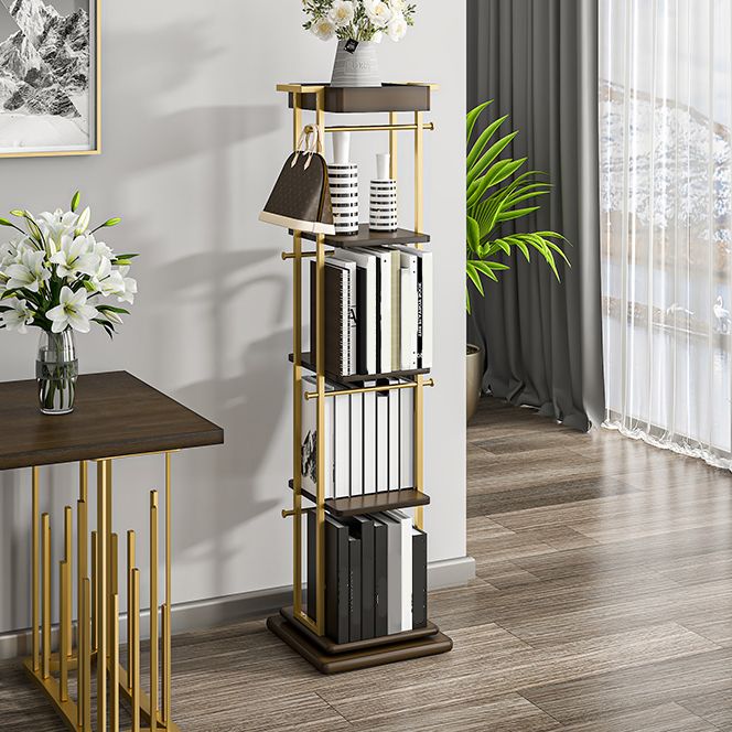 Modern Style Metal Bookshelf Open Back Bookcase for Home Office