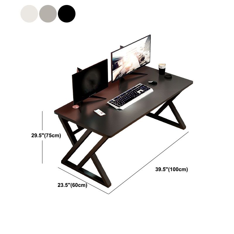 29.5" H Wooden Writing Desk Rectangular Contemporary Computer Desk