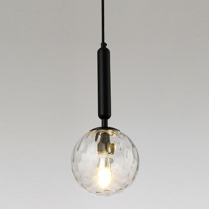 Modern Style LED Pendant Light Minimalism Glass Hanging Light for Dinning Room