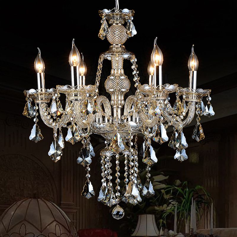 Crystal Strand Chandelier Éclairage