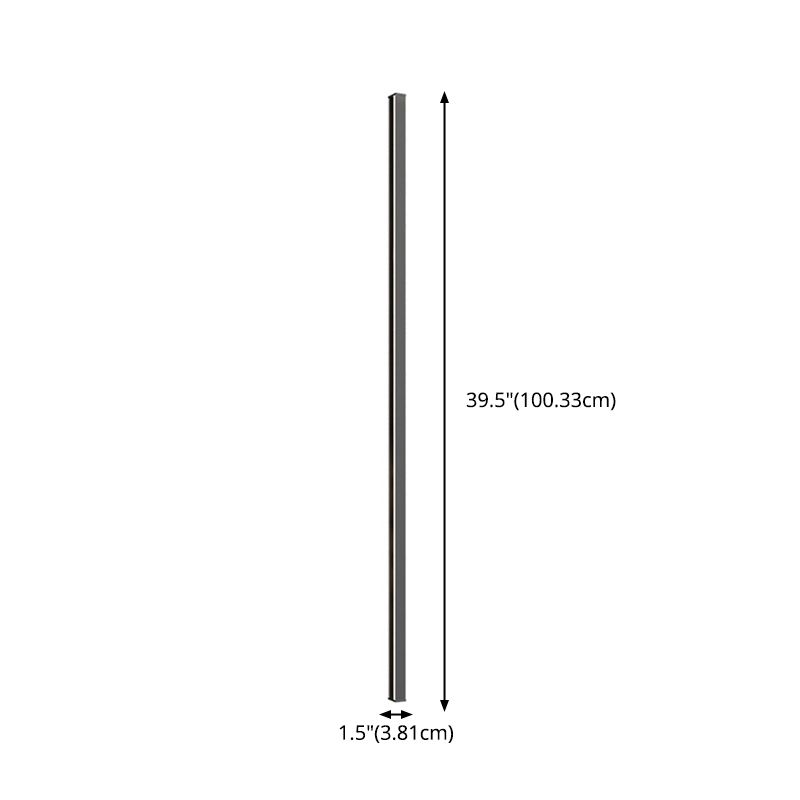 Zeitgenössische lineare Wandleuchten Beleuchtung Metall LED Schlafzimmer Wandleuchte in Schwarz