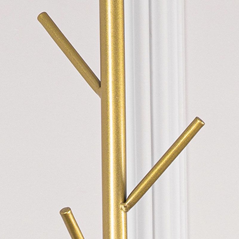 Modern Hall Tree Metal Free Standing Entryway Coat Rack Hall Stand