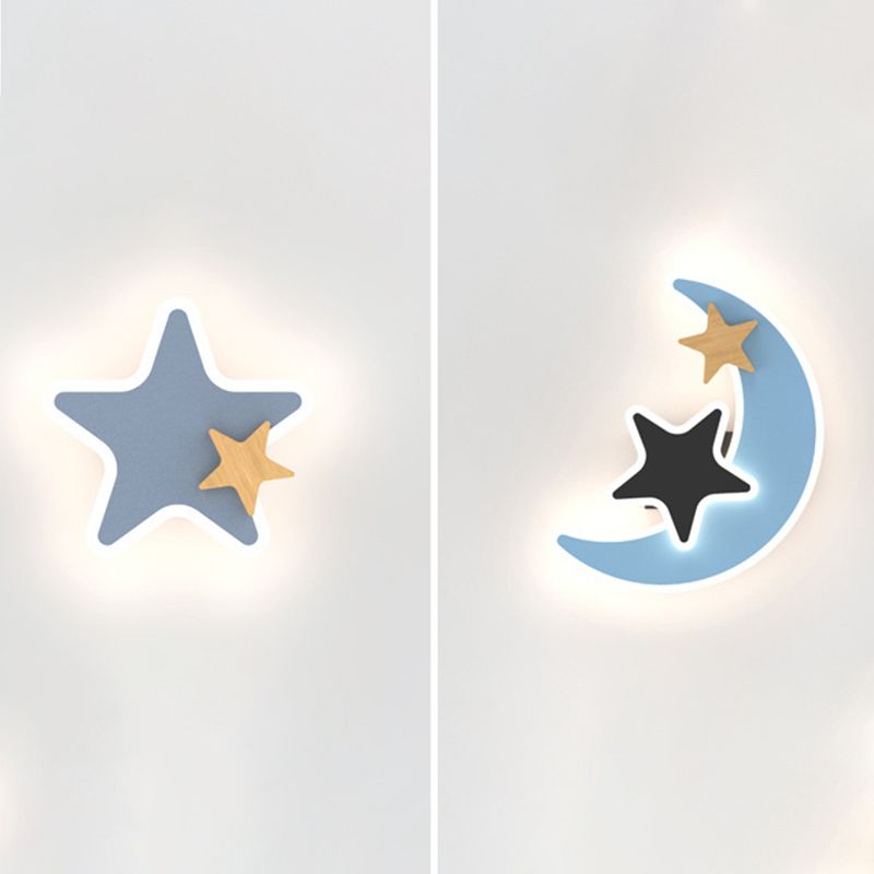 Modern Style Unique Shape Wall Sconce Metal Wall Light for Children's Room