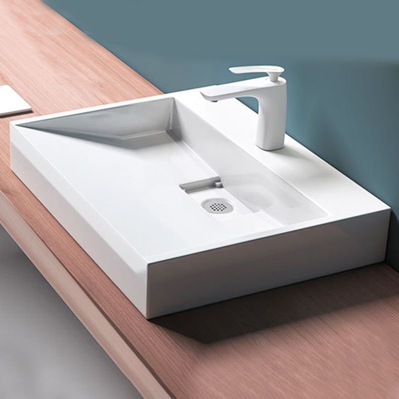 Modern Stone Bathroom Sink Square No Craftsmanship Bathroom Sink