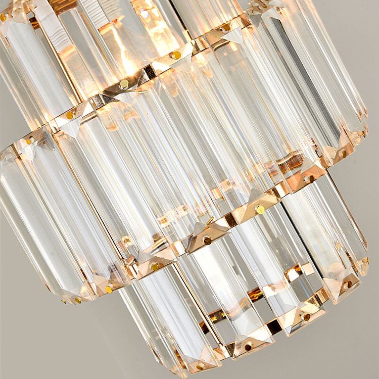 Modern Style Cylinder Island Lighting Fixtures Crystal 3 Light Island Lighting Ideas
