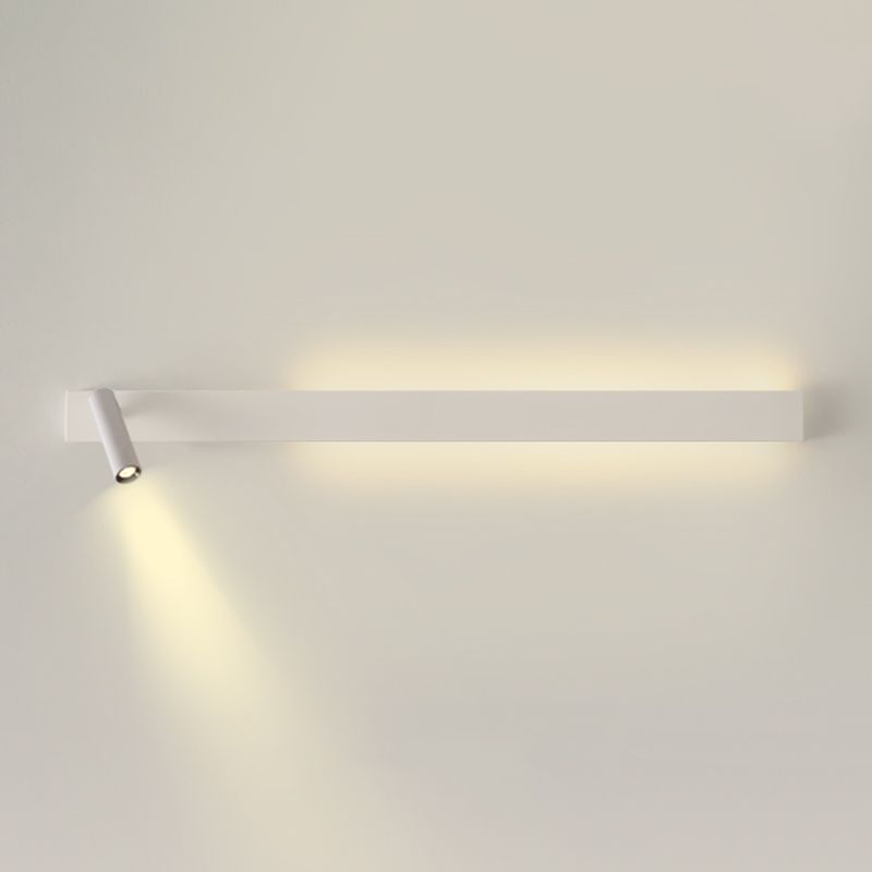 Metal Square Shape Wall Mount Lighting Modern 2-Lights Wall Mounted Light Fixture in White