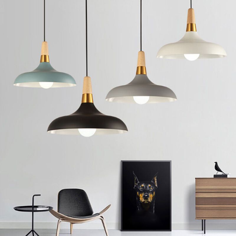 Metal Barn Pendant Light Fixture Modern Style Down Lighting Pendant for Living Room