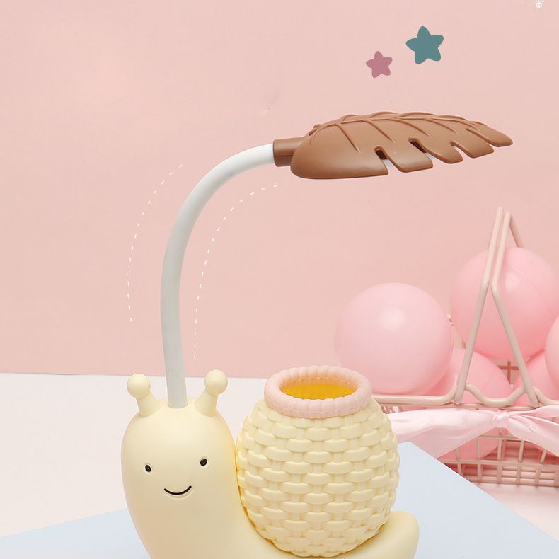 Macaroon Snail en forme de mini lampe de table ABS ABS PLANT CRÉATIVE LED LETTANDE DE LED POUR CHAMBRE