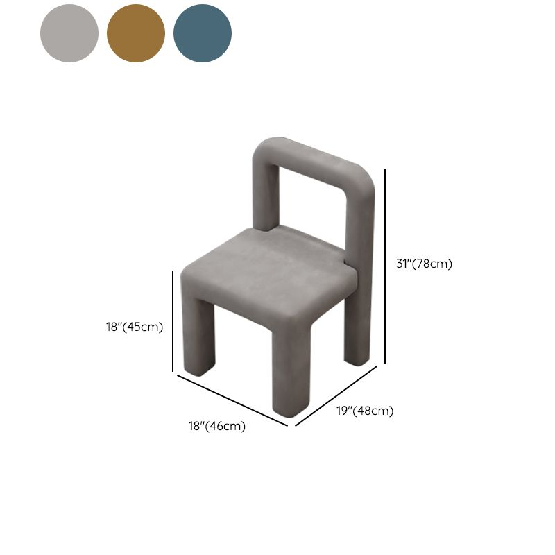 Modern Parsons Dining Chair Velvet Dining Chair for Dining Room