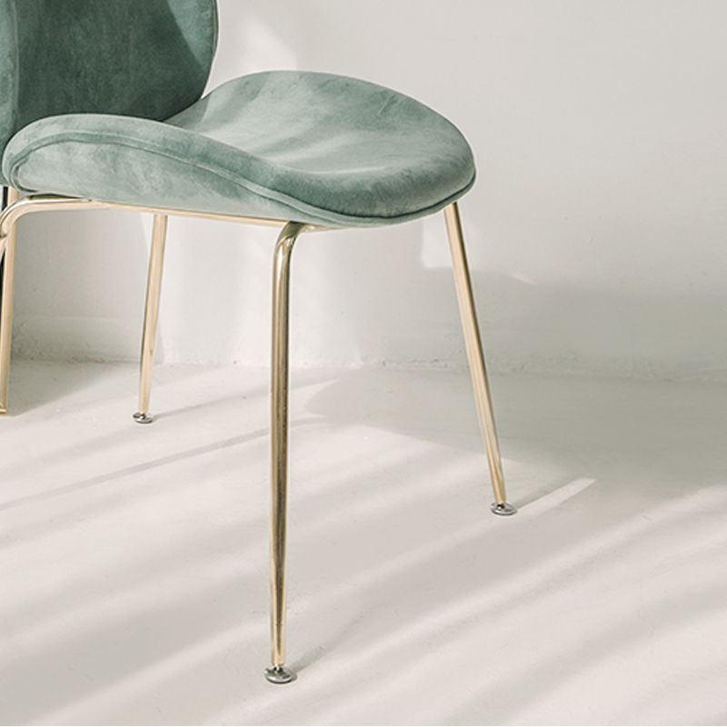 Glam Style Dining Chair Upholstered Dining Side Chair for Indoor